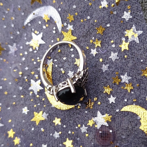New Sterling Silver Onyx ring size 7 - Picture 9 of 9